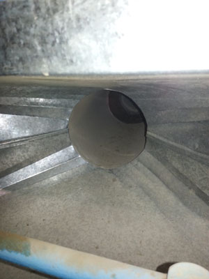 Фото зонта вытяжки до очистки